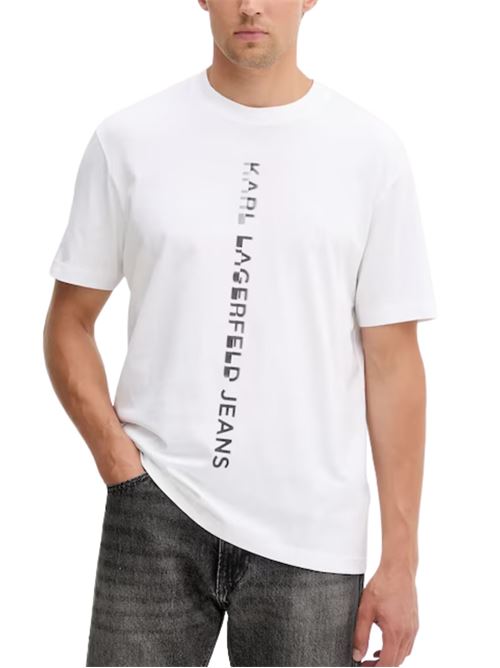 T-shirt in cotone con logo Karl Lagerfeld jeans | A4M17021100
